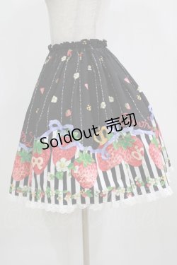 画像2: metamorphose / ストロベリークラウンミニスカート Free ブラック H-26-02-18-032-ME-SK-NS-ZH