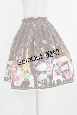 画像2: metamorphose / パリの街並スカート Free ブラウン H-26-02-18-034-ME-SK-NS-ZH