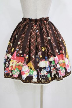 画像3: metamorphose / パリの街並スカート Free ブラウン H-26-02-18-034-ME-SK-NS-ZH