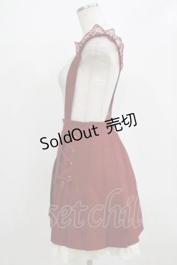 画像2: Secret Honey / サスペンダースカート Free レッド H-26-02-18-036-CA-SK-NS-ZH