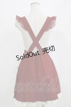 画像3: Secret Honey / サスペンダースカート Free レッド H-26-02-18-036-CA-SK-NS-ZH