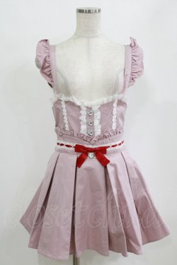 画像1: Ank Rouge / ハートビジューリボン M ピンク H-26-02-18-037-CA-OP-NS-ZH