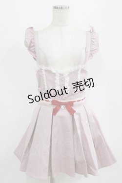 画像1: Ank Rouge / ハートビジューリボン M ピンク H-26-02-18-037-CA-OP-NS-ZH