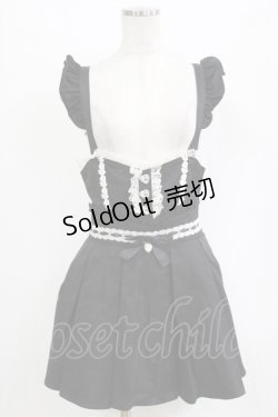 画像1: Ank Rouge / ハートビジューリボン M ブラック H-26-02-18-038-CA-OP-NS-ZH