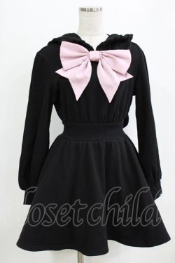 画像1: To Alice / うさみみカットワンピース S ブラック/ピンク H-26-02-18-039-LO-OP-NS-ZH