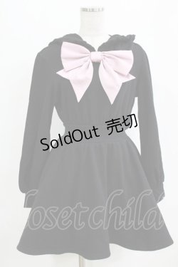 画像1: To Alice / うさみみカットワンピース S ブラック/ピンク H-26-02-18-039-LO-OP-NS-ZH