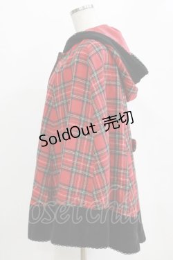 画像2: metamorphose / ロイヤルチェックマント Free レッド H-26-02-18-042-ME-JA-NS-ZH