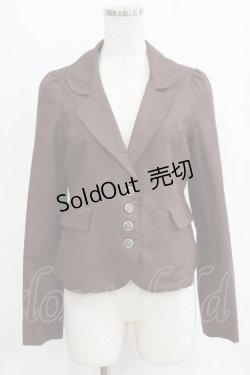 画像1: Amavel / バックフリルジャケット Free ブラウン H-26-02-18-043-CA-JA-NS-ZH