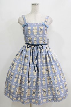 画像1: axes femme kawaii / フラッフィベアジャンスカ M サックス H-26-02-18-005-AX-OP-NS-ZH