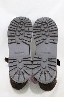 画像3: m petit by misako / AMNIFFレースUPブーツ L ブラウン H-26-02-18-1003-LO-SH-KB-ZH