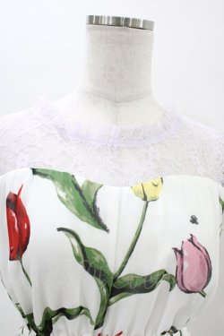 画像3: MILK / チューリーロマンスワンピース  ホワイトカラフル H-26-02-18-1032-ML-OP-KB-ZH