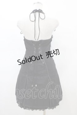 画像2: Ozz Croce / ZIPホルターワンピース  ブラック H-26-02-18-1035-OO-OP-KB-ZH