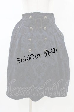 画像1: axes femme / 総フロッキートレンチスカート  ネイビー H-26-02-18-1038-AX-SK-KB-ZH