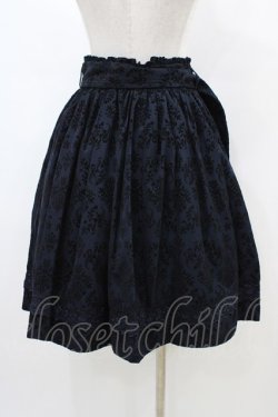 画像2: axes femme / 総フロッキートレンチスカート  ネイビー H-26-02-18-1038-AX-SK-KB-ZH