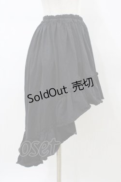 画像3: MARBLE / 前短・後長ロングスカート  ブラック H-26-02-18-1041-GO-SK-KB-ZH