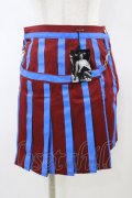 SEXY DYNAMITE LONDON / ロンドンストライプボンテージスカート M バーガンディ H-26-02-18-1042-PU-SK-KB-ZH
