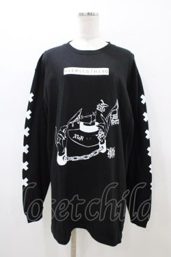 画像1: NieR Clothing / COTTON LONG CUTSEW XL ブラック H-26-02-18-1044-PU-TO-KB-ZH