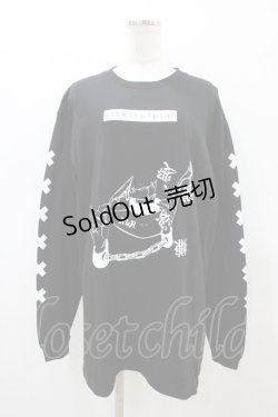 画像1: NieR Clothing / COTTON LONG CUTSEW XL ブラック H-26-02-18-1044-PU-TO-KB-ZH