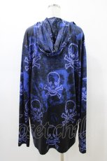 画像2: NieR Clothing / プリントプルパーカー F ブラック×ブルー H-26-02-18-1046-PU-TO-KB-ZH (2)