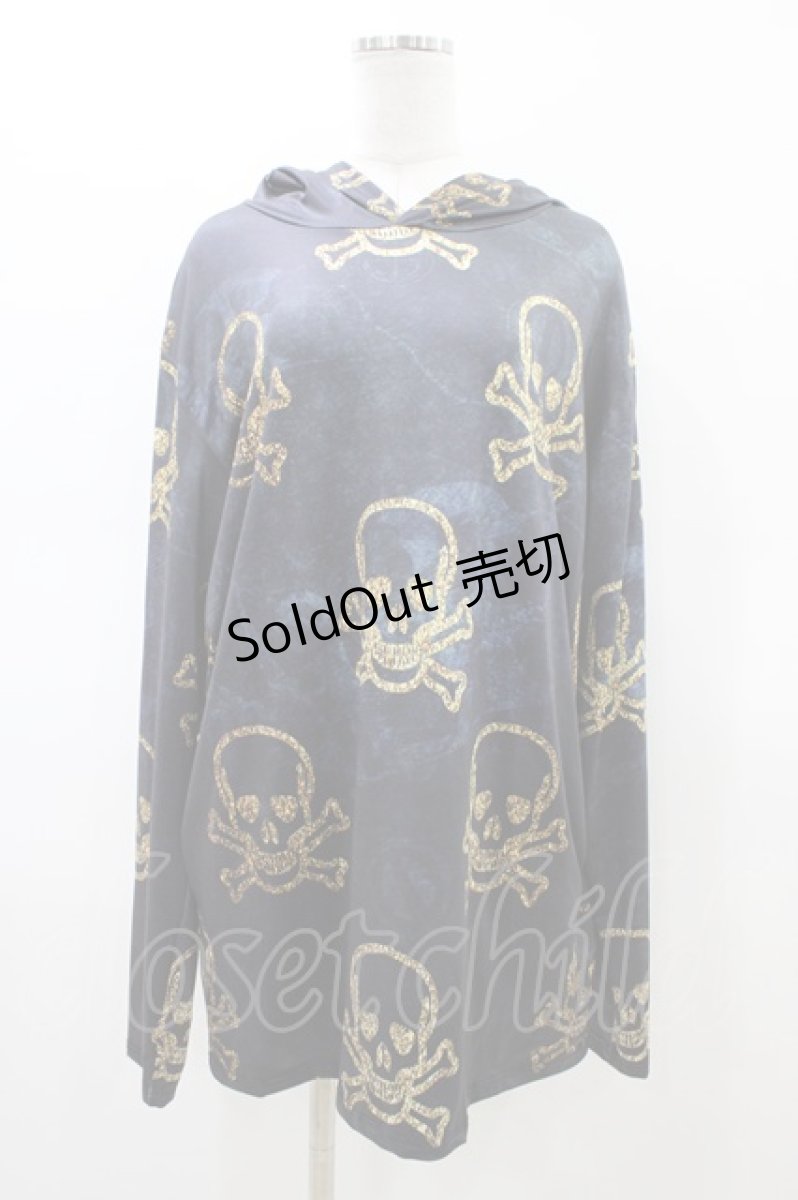 画像1: NieR Clothing / プリントプルパーカー F ブラック H-26-02-18-1047-PU-TO-KB-ZH (1)