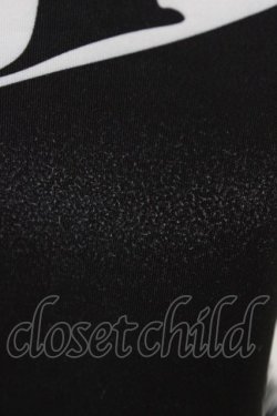 画像3: NieR Clothing / 総柄ZIP半袖パーカー  ブラック H-26-02-18-1049-PU-TO-KB-ZH