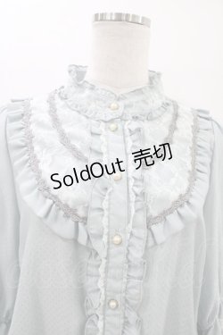 画像3: axes femme / ヨーク切替シャーリングブラウス  サックス H-26-02-18-1056-AX-BL-KB-ZH