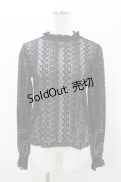 画像1: m petit by misako / レースインナートップス M ブラック H-26-02-18-1057-LO-TO-KB-ZH