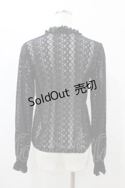 画像2: m petit by misako / レースインナートップス M ブラック H-26-02-18-1057-LO-TO-KB-ZH