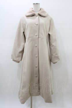 画像1: m petit by misako / AM*リボンコート L アイボリー H-26-02-18-1059-LO-CO-KB-ZH