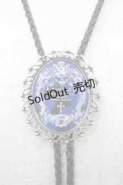 画像2: Moi-meme-Moitie / ブルーローズループタイ  黒×青 H-26-02-18-1012-MO-AC-AK-ZH