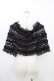 画像2: axes femme / レースフリルストール  ブラック H-26-02-18-1017-AX-ZA-KB-ZH (2)