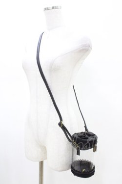 画像2: ATELIER PIERROT / “Throne” Doll Pouch  ブラック H-26-02-18-1018-EL-BG-KB-ZH