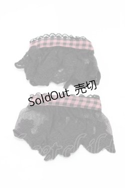 画像3: ALGONQUINS / 切替リボンジャンパースカート F ピンク×黒 H-26-02-18-1019-AL-OP-AK-ZH