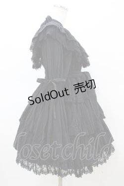 画像3: Vallee lys / Coquelicot Dress -gauze-  ブラック H-26-02-18-1028-GO-OP-KB-ZH