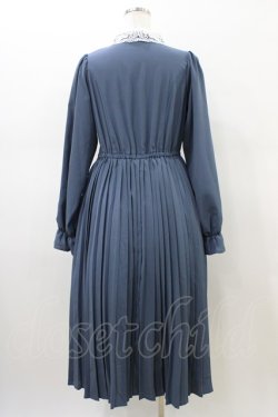 画像2: m petit by misako / AM*レースエリプリーツワンピース M ブルー H-26-02-18-1029-LO-OP-KB-ZH