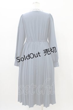 画像2: m petit by misako / AM*レースエリプリーツワンピース M ブルー H-26-02-18-1029-LO-OP-KB-ZH