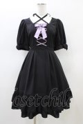 Amavel / Sweet Ribbonワンピース  ブラック H-26-02-18-1030-CA-OP-KB-ZH