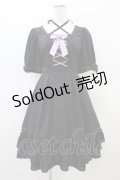 Amavel / Sweet Ribbonワンピース  ブラック H-26-02-18-1030-CA-OP-KB-ZH