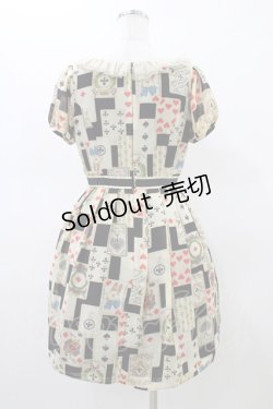 画像2: Emily Temple cute / トランププリントワンピース  クロ H-26-02-18-1031-ET-OP-KB-ZH