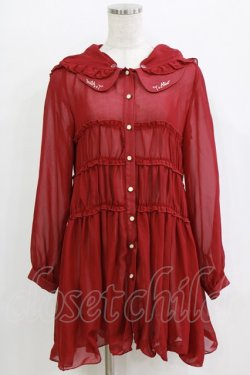 画像1: To Alice / フード付きワンピース 表記なし レッド H-26-02-18-048-LO-OP-NS-ZH