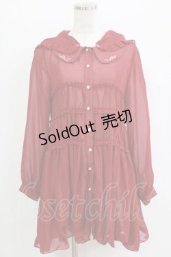 画像1: To Alice / フード付きワンピース 表記なし レッド H-26-02-18-048-LO-OP-NS-ZH