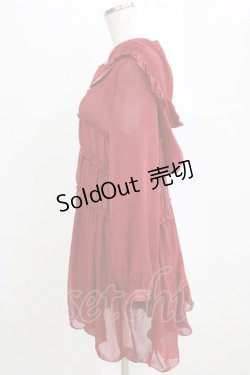 画像2: To Alice / フード付きワンピース 表記なし レッド H-26-02-18-048-LO-OP-NS-ZH