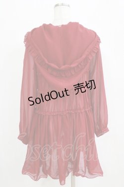 画像3: To Alice / フード付きワンピース 表記なし レッド H-26-02-18-048-LO-OP-NS-ZH