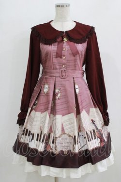 画像1: Amavel / Piano Concertosワンピース Free ボルドー H-26-02-18-006-CA-OP-NS-ZH