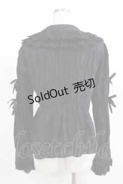 画像3: metamorphose / クラウンレースブラウス Free ブラック H-26-02-18-060-ME-BL-NS-ZH