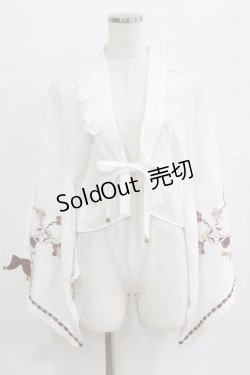 画像1: Amavel / おもひでの玩具箱和風羽織 Free オフ H-26-02-18-062-CA-TO-NS-ZH