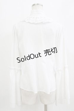 画像3: Amavel / アンティークバックルフレアスリーブブラウス Free オフ H-26-02-18-064-CA-BL-NS-ZH