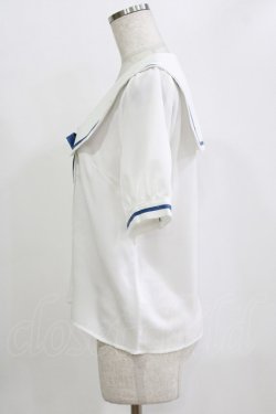 画像2: Amavel / くまさんアイスセーラーブラウス Free オフ/ブルー H-26-02-18-066-CA-BL-NS-ZH