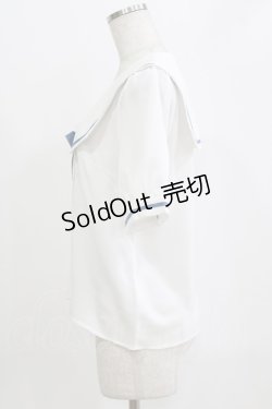 画像2: Amavel / くまさんアイスセーラーブラウス Free オフ/ブルー H-26-02-18-066-CA-BL-NS-ZH