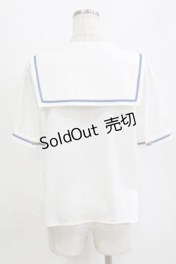 画像3: Amavel / くまさんアイスセーラーブラウス Free オフ/ブルー H-26-02-18-066-CA-BL-NS-ZH